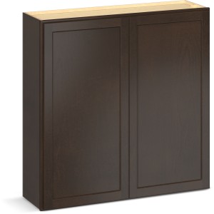 RELIABILT Parkstone II Wall Cabinet, Espresso Stained, 42" W, 2 Doors, Fully Assembled - 641394 | Lowe's Pro Supply